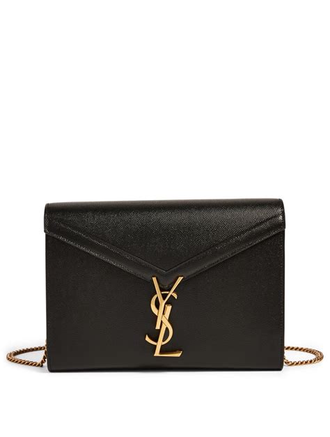 ysl monogram leather chain wallet envelope bag|ysl cassandra chain wallet.